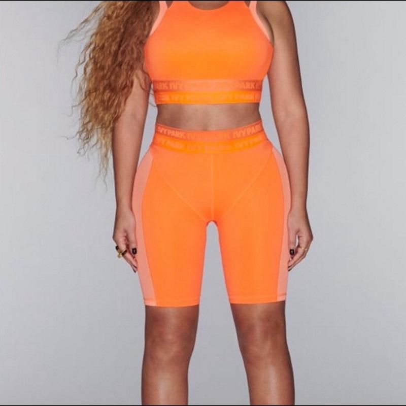 Спортивные шорты adidas Ivy Park Cycling Shorts Solar Orange/Semi Solar Orange