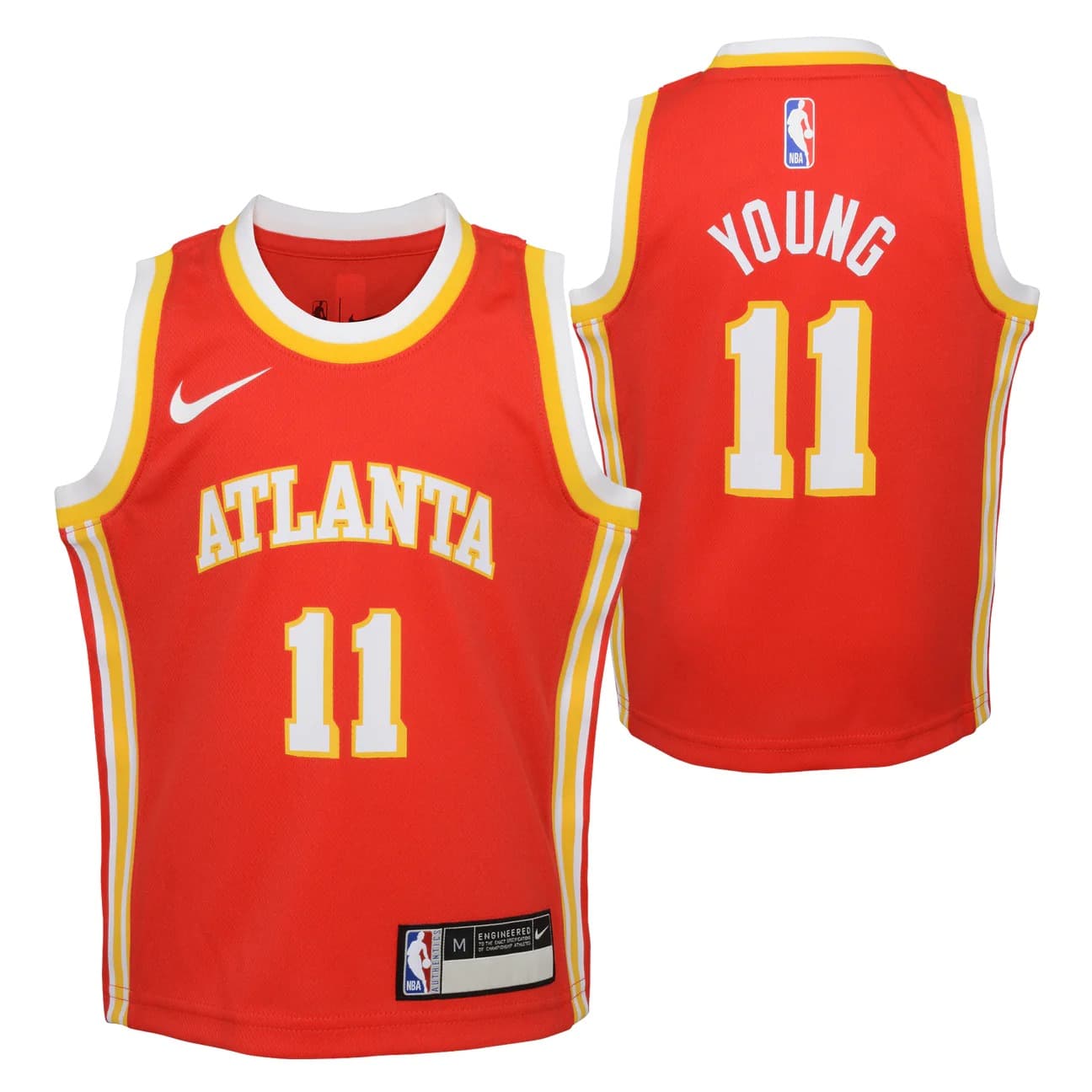 2023-24-Atlanta-Hawks-Trae-Young-11-Boys-Swingman-Icon-Edition-Red-Jersey-1