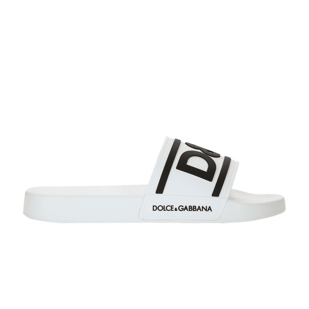 Кроссовки Dolce & Gabbana Slides 'DG Logo - White Black'