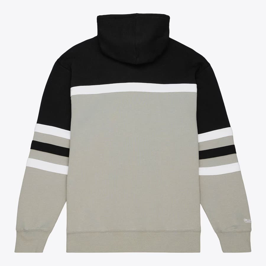 Худи Mitchell & Ness Heather Gray Los Angeles Kings Head Coach Pullover Hoodie