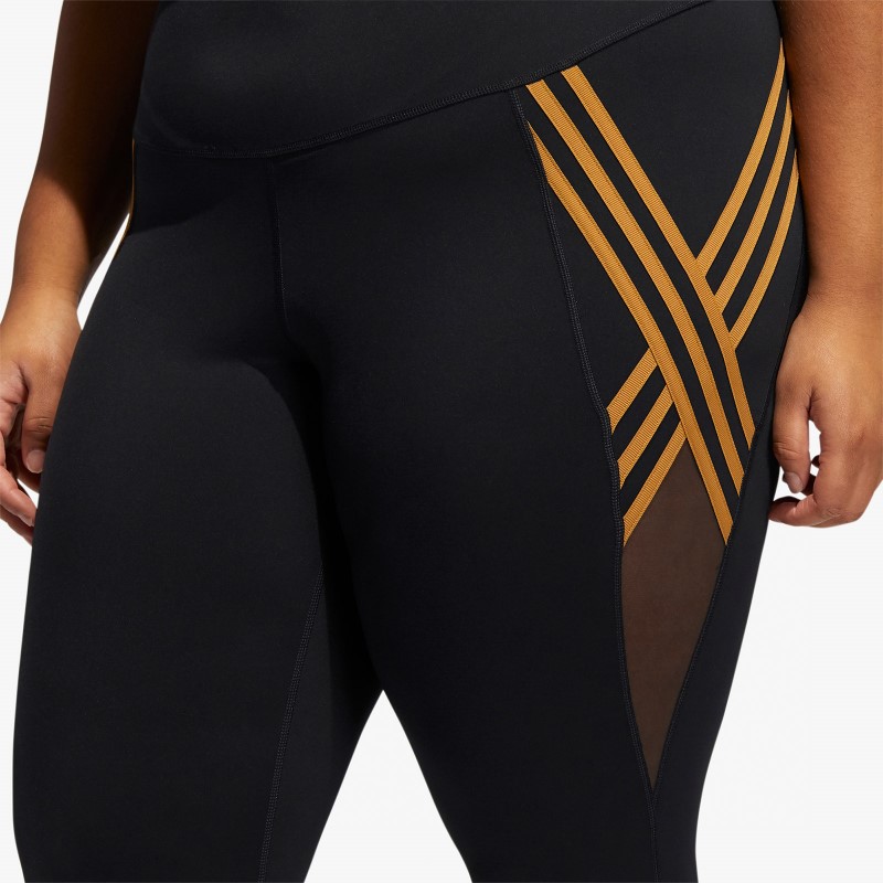 Тайтсы adidas Ivy Park 3-Stripes Tights (Plus Size) Black