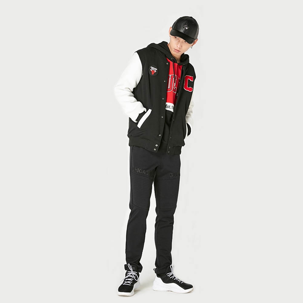 2020_NBA_Chicago_Bulls_Mens_Bomber_Black_White_5