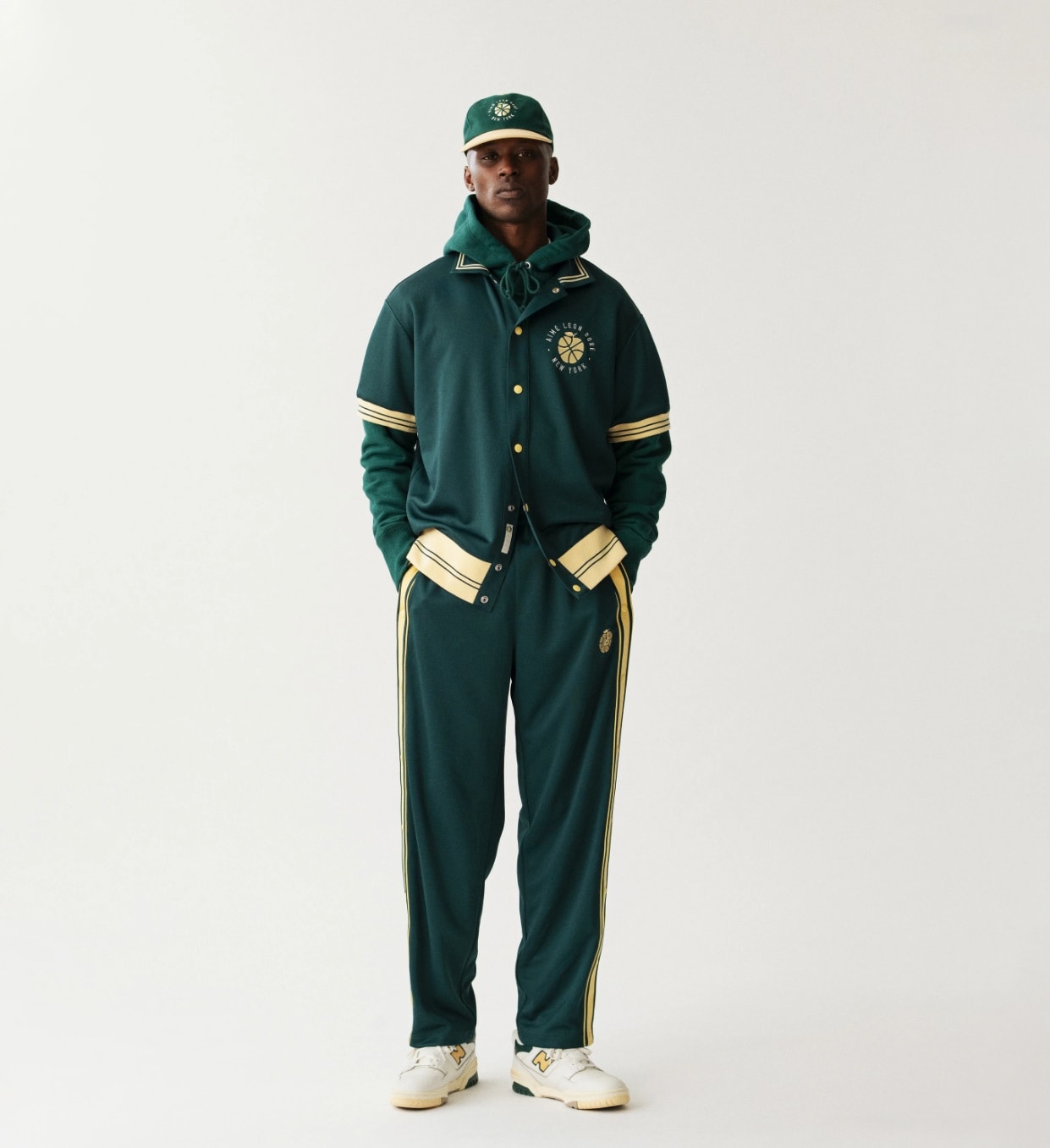 Бейсболка Aime Leon Dore x New Balance Colorblock Hat Green