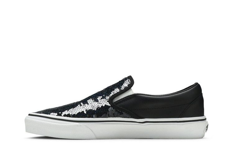 Vans Wmns Classic Slip-On 'Flipping Sequins - Black Checkerboard'