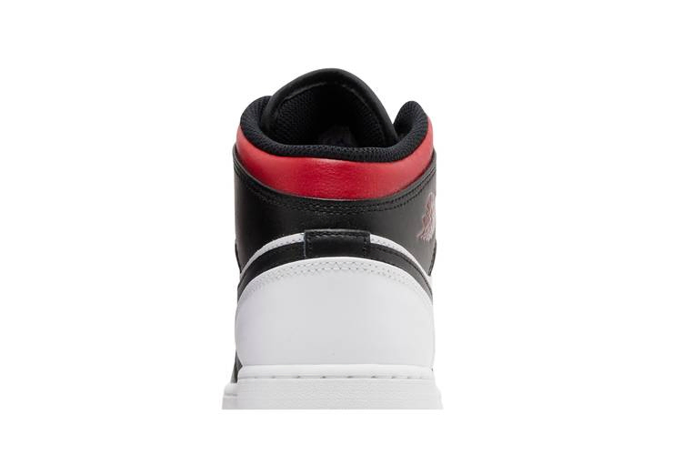 Кроссовки Air Jordan 1 Mid GS 'Gym Red Black Toe'