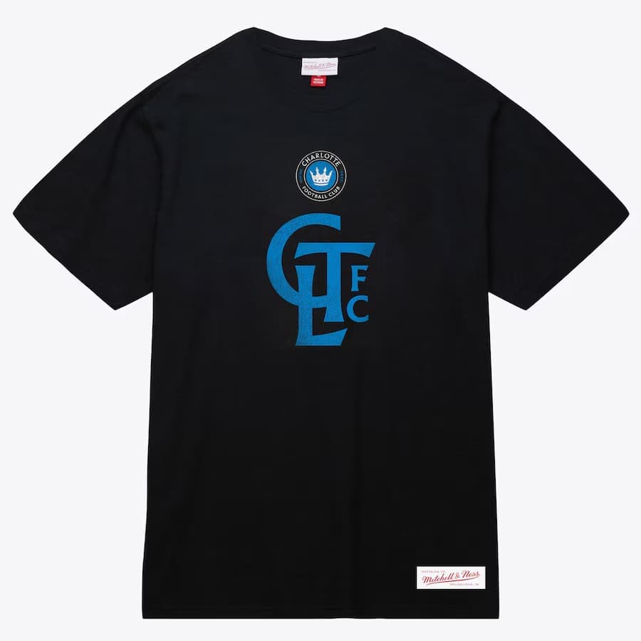 Футболка Mitchell & Ness Black Charlotte FC Starter Slub T-Shirt