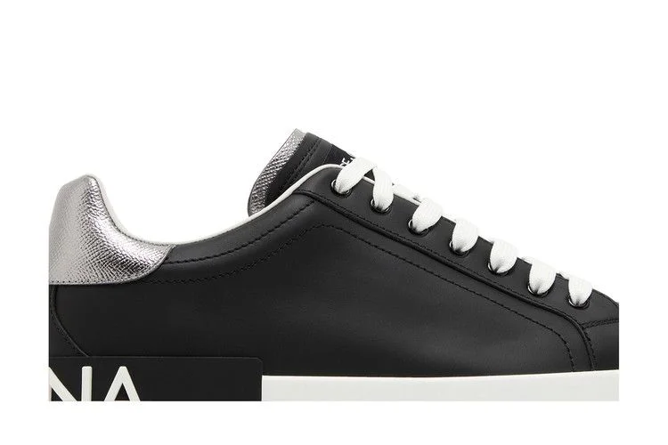 Кроссовки Dolce & Gabbana Portofino 'Black Silver'