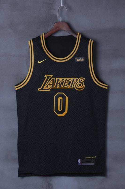 Баскетбольная джерси 2017-18 Kyle Kuzma Lakers #0 City Black