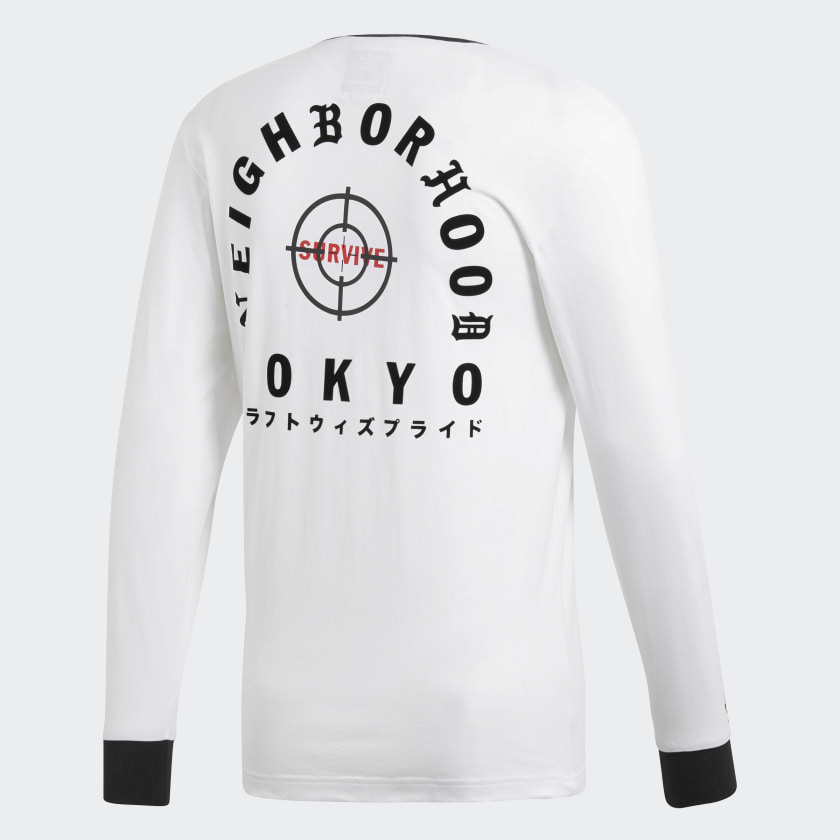 Футболка adidas Neighborhood LSL Tee White