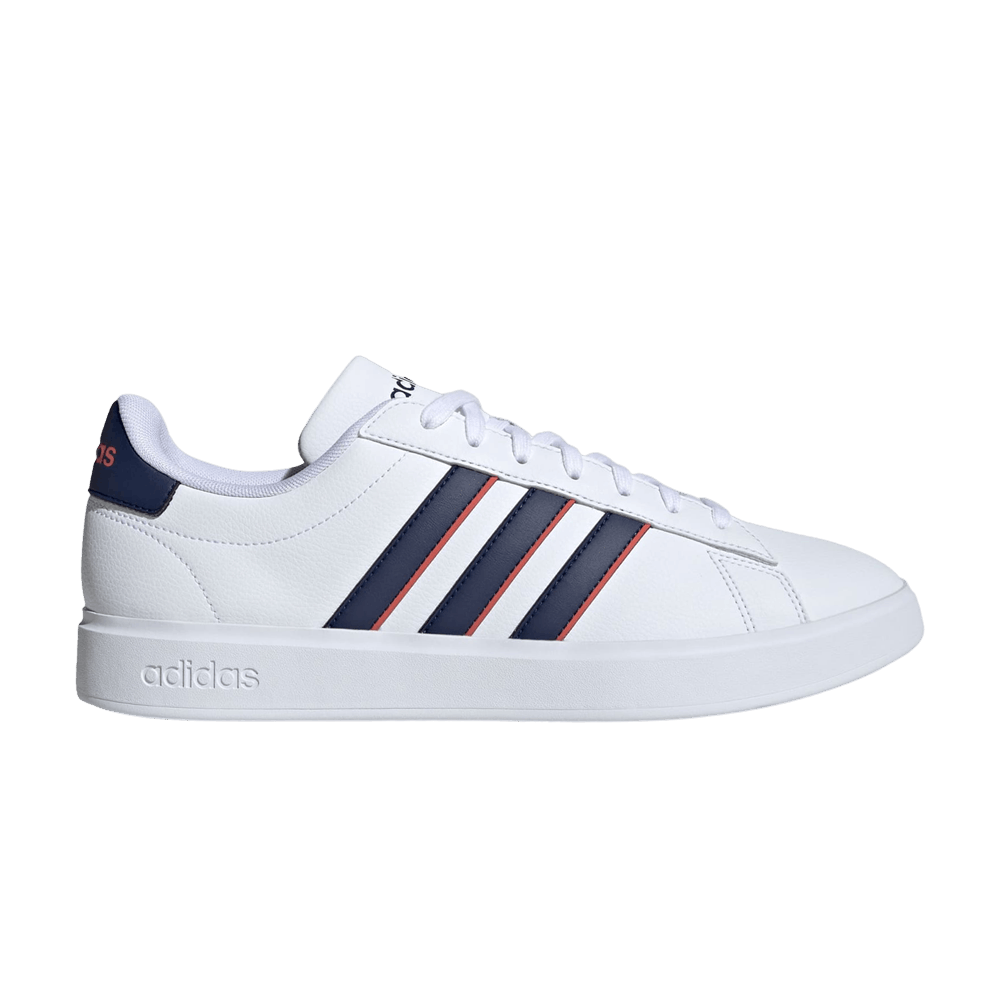 Кроссовки adidas Grand Court 'White Dark Blue Scarlet'