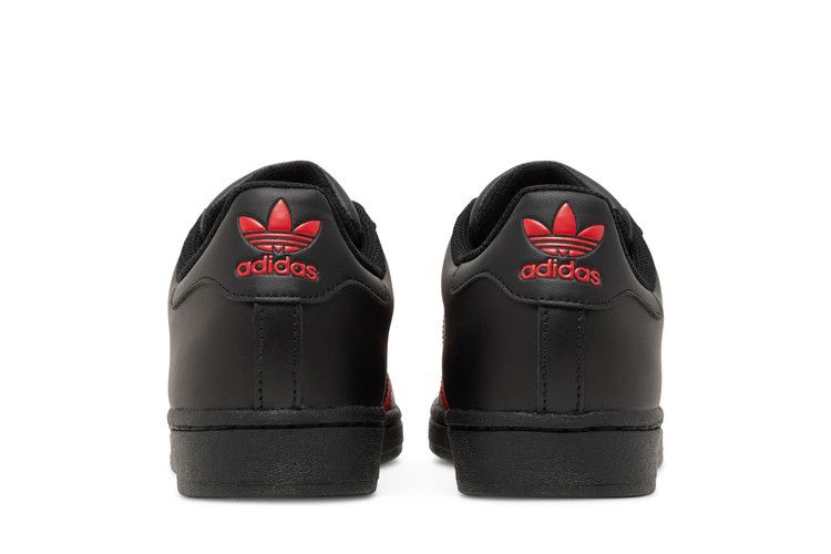 Кроссовки Adidas Superstar 'Core Black Vivid Red'