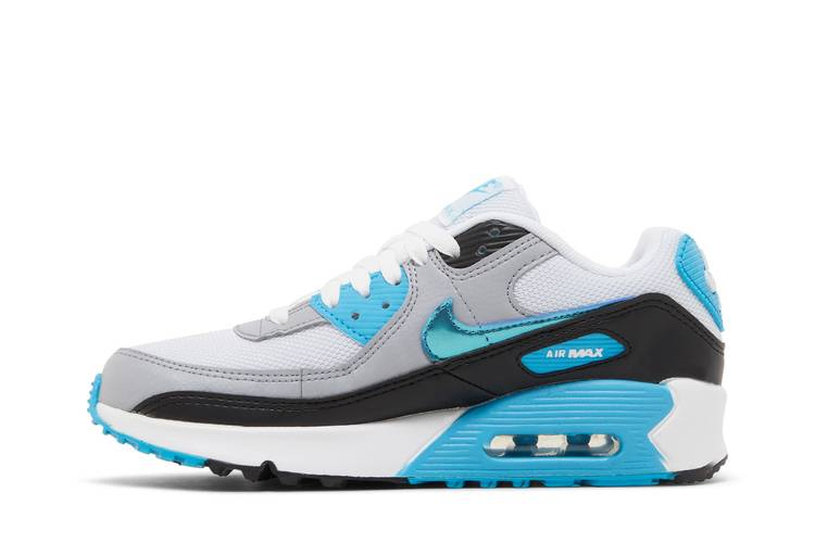 Кроссовки Nike Air Max 90 GS 'Blue Lightning Metallic'