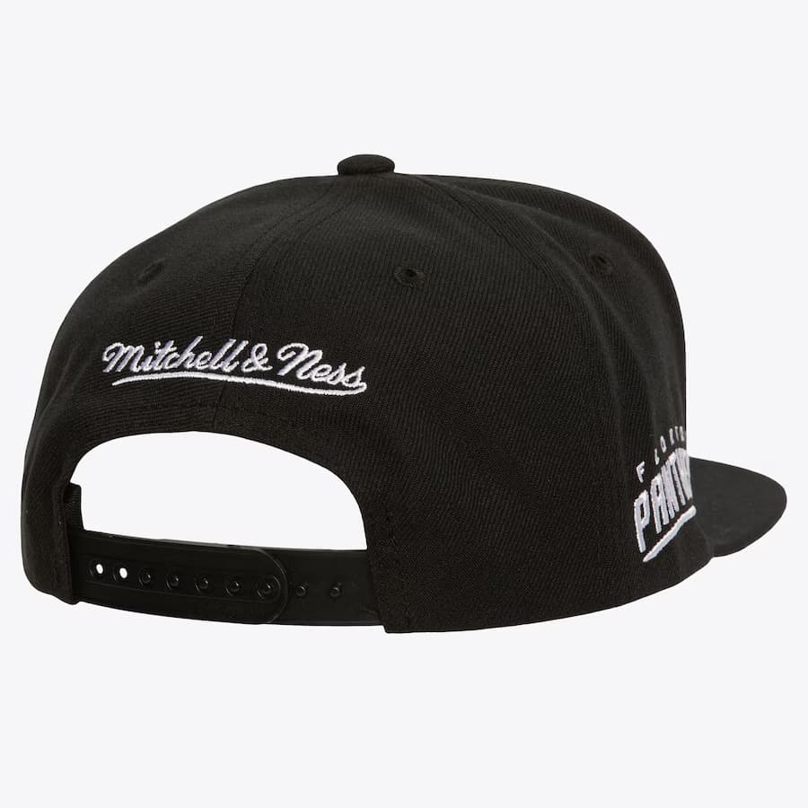 Бейсболка Mitchell & Ness Black White Florida Panthers Evergreen OG Snapback Hat