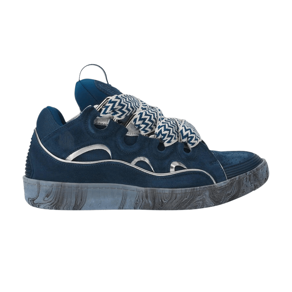 Кроссовки Lanvin Curb Sneakers 'Blue Silver'