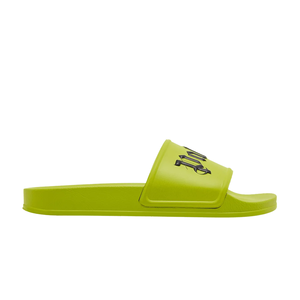 Krossovki-Palm-Angels-Pool-Slider-Light-Green