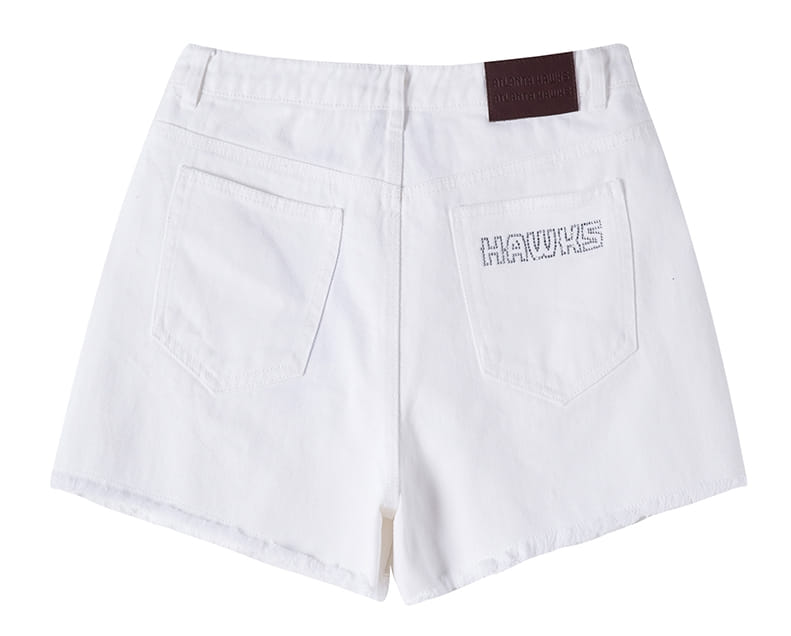 Спортивные шорты 2018 NBA Atlanta Hawks Black/White Jeans Shorts