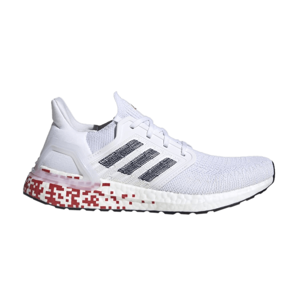 Кроссовки adidas Wmns UltraBoost 20 'Digital Pixel - White Scarlet'
