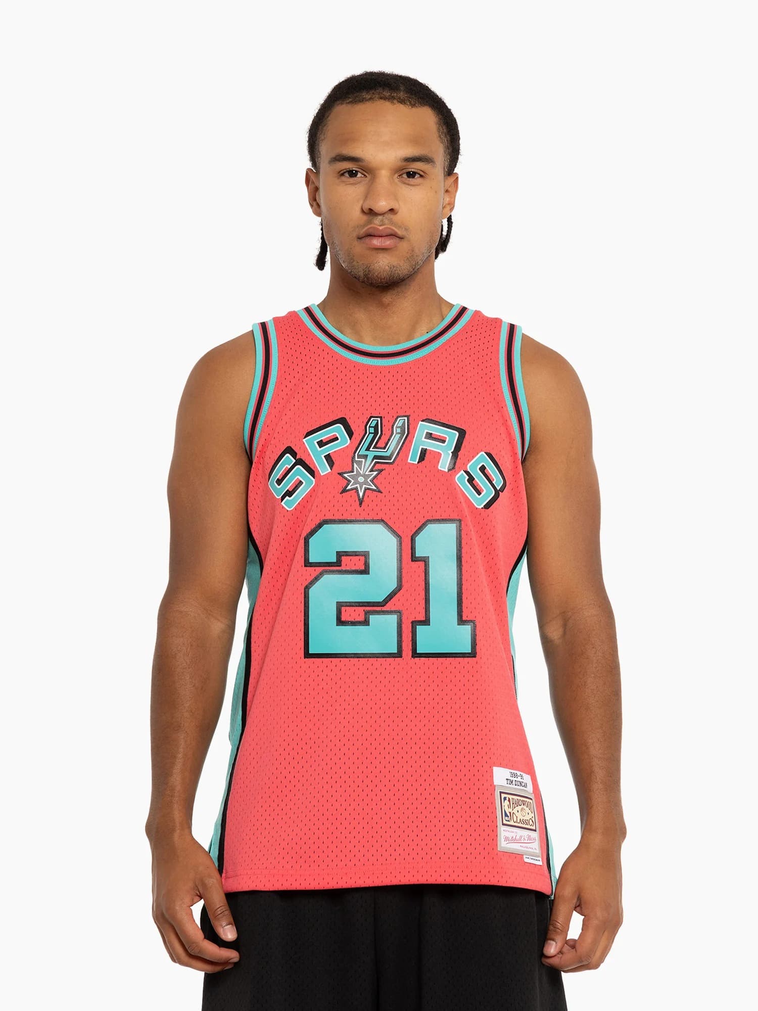 1998-99-San-Antonio-Spurs-Tim-Duncan-21-Hardwood-Classics-Throwback-NBA-Seasonal-City-Swingman-Pink-Jersey-2
