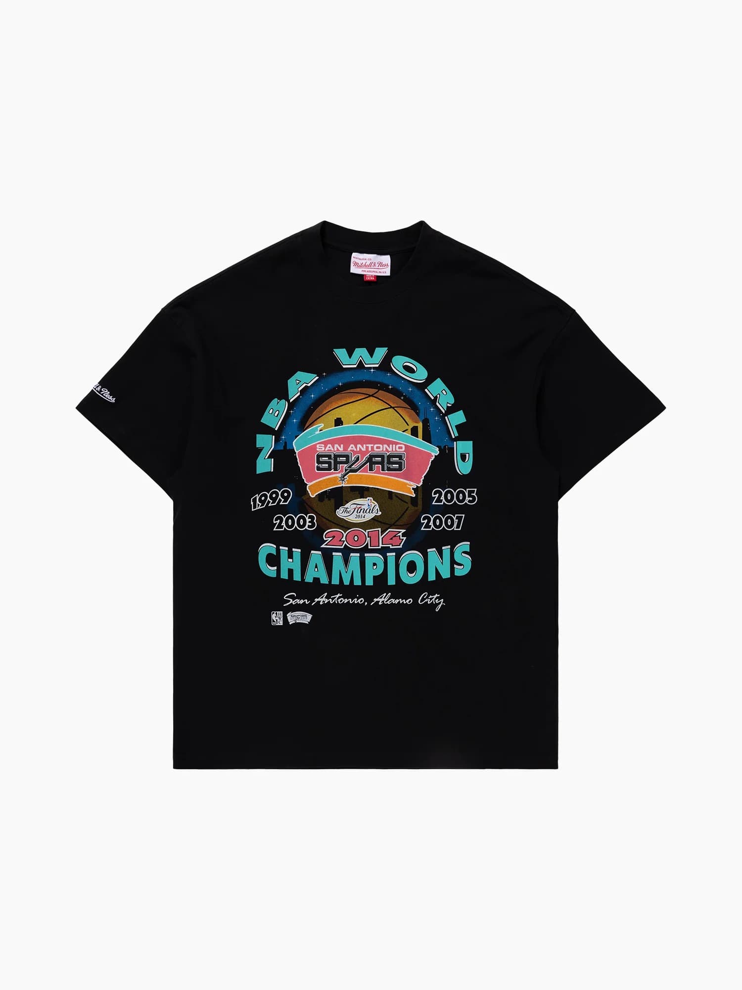Mitchell-Ness-San-Antonio-Spurs-2014-World-Champs-NBA-T-Shirt-3