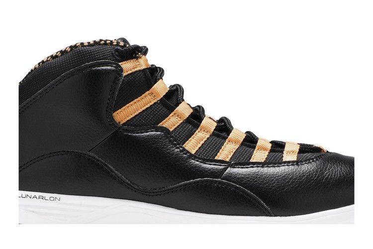 Кроссовки Air Jordan 10 TD Mid 'Black Metallic Gold'