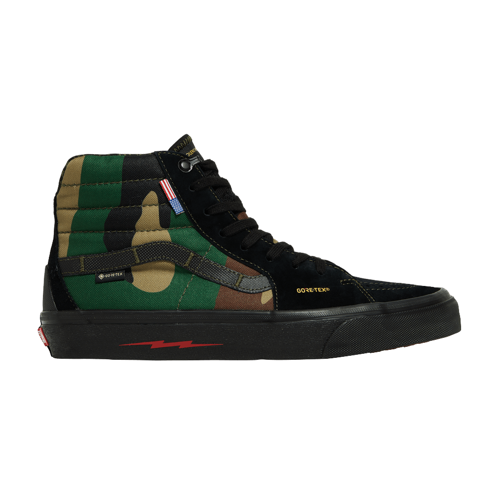 DEFCON x Vans Sk8-Hi Notchback GTX 'Black Woodland Camo'