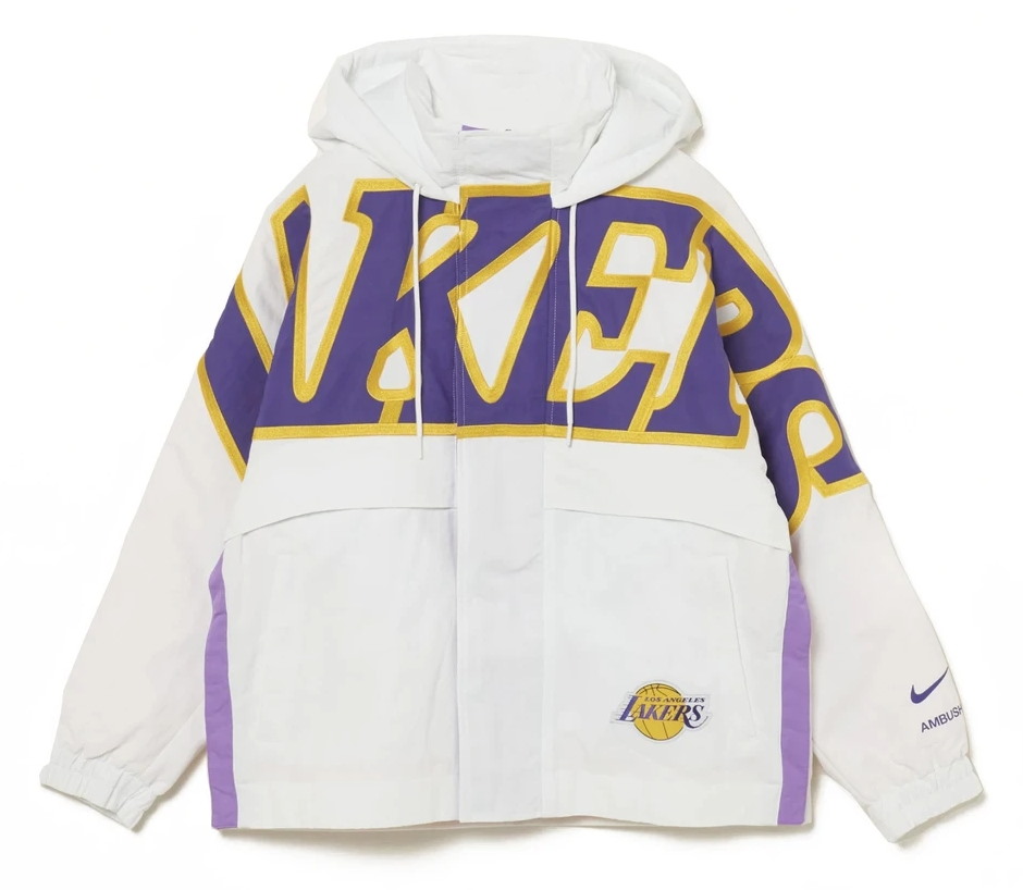 Куртка с капюшоном Nike x Ambush NBA Collection Lakers Jacket White/Purple/Gold