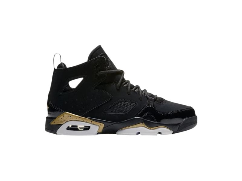 Кроссовки Air Jordan Flight Club 91 BG 'Black Metallic Gold'