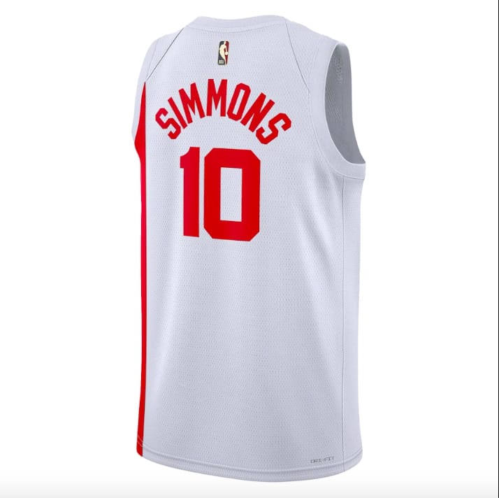 Баскетбольная джерси 2022-23 Brooklyn Nets #10 Ben Simmons Nike Classic White Jersey