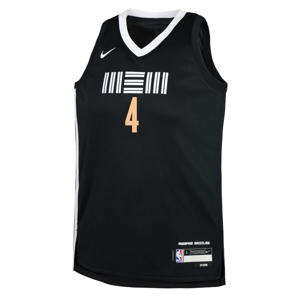 2023-24-Memphis-Grizzlies-Steven-Adams-4-Youth-Swingman-City-Edition-Black-Jersey-2