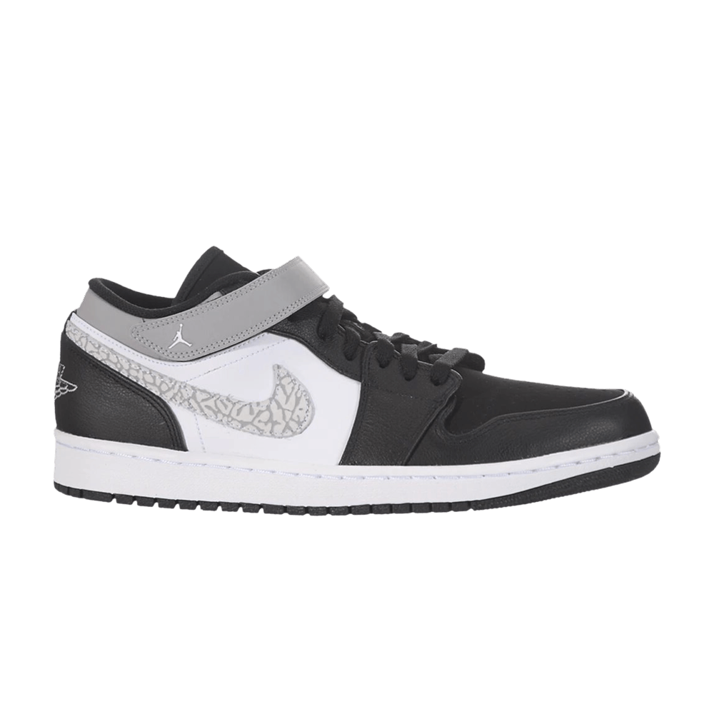 Кроссовки Air Jordan 1 Strap Low 'Black Matte Silver'