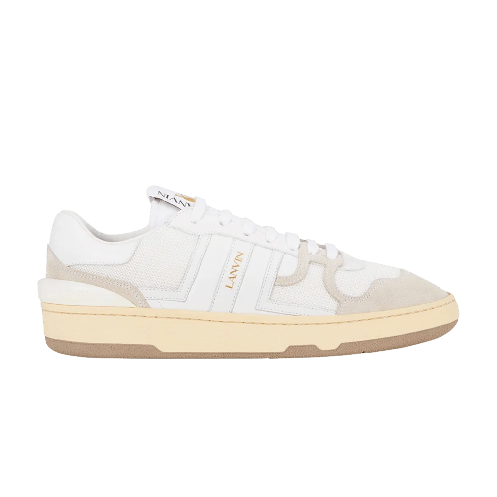 Кроссовки Lanvin Leather Clay Low 'White'
