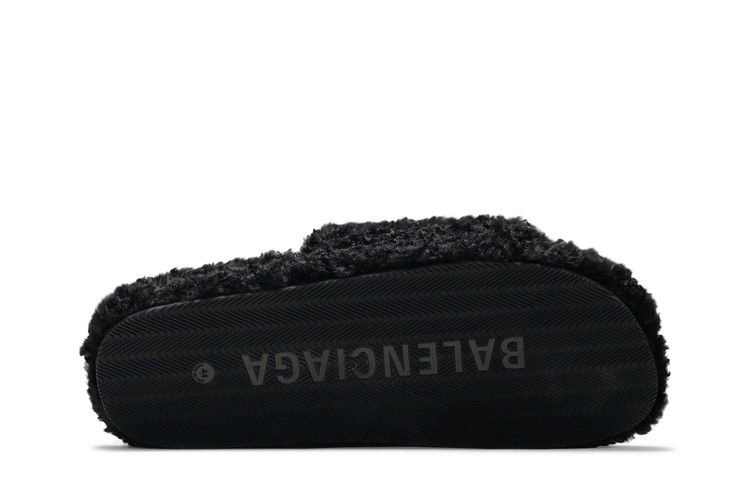 Кроссовки Balenciaga Furry Slides 'Black'