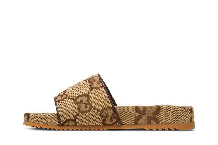 Сандалии Gucci GG Canvas Slide Sandal 'Camel Monogram'