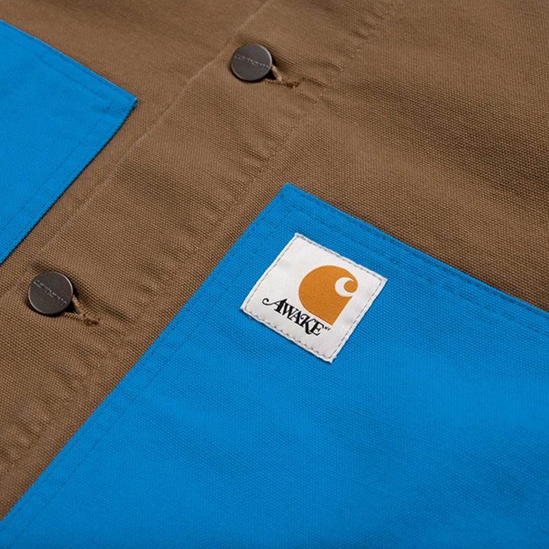Куртка Awake x Carhartt WIP Michigan Chore Coat Brown