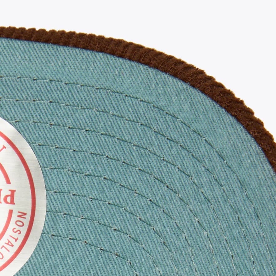 Бейсболка Mitchell & Ness Denim Brown Seattle Kraken Corduroy D-Stressed Pro Snapback Hat