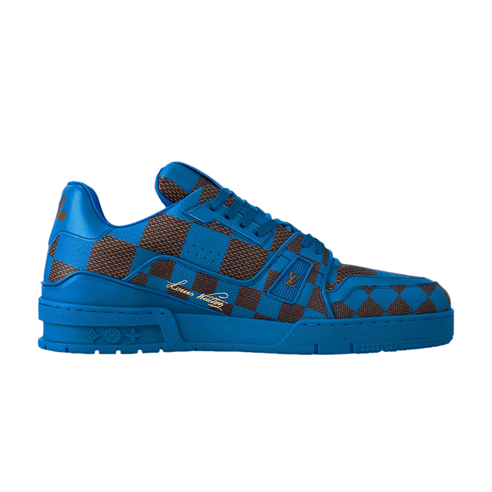 Кроссовки Louis Vuitton Trainer 'Damier Pop - Blue'