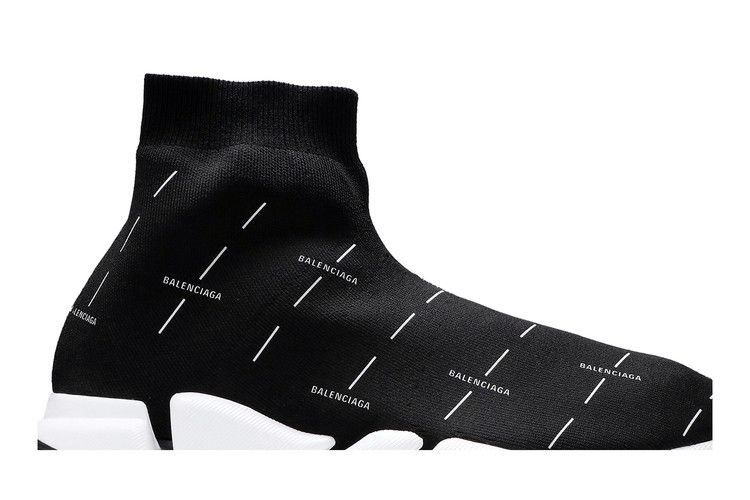 Кроссовки Balenciaga Speed 2.0 Sneaker 'Black Logo Licence Printed'