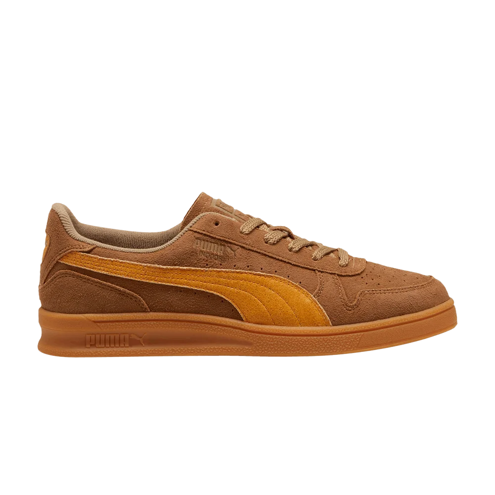 Кроссовки Puma Indoor R Suede 'Chocolate Chip Sport Yellow'