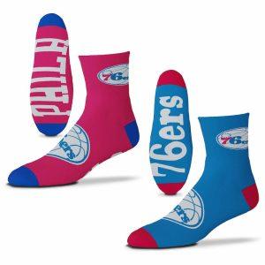 Mens-For-Bare-Feet-Philadelphia-76ers-2-Pack-Team-Quarter-Length-Socks-300x300