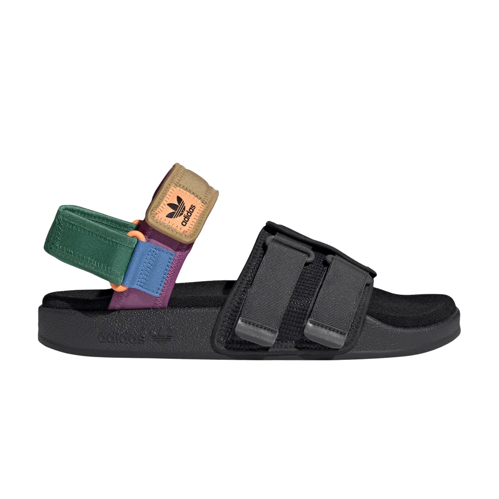 Adidas-Adilette-Sandal-4.0-Black-Bold-Green