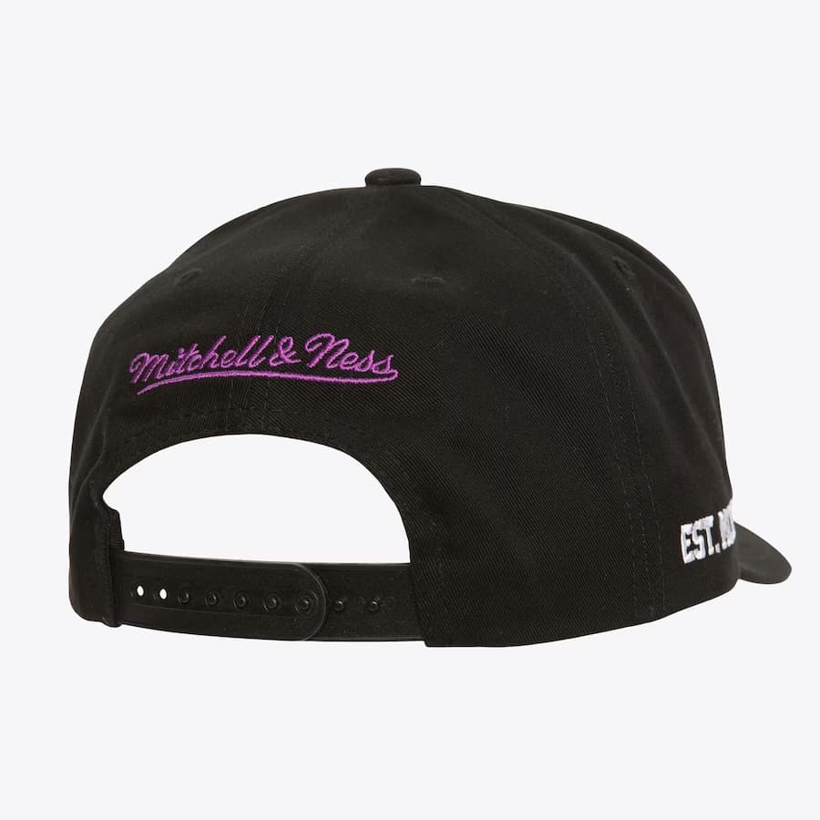 Бейсболка Mitchell & Ness Black Toronto Raptors Hardwood Classics Big Time Pro Snapback Hat