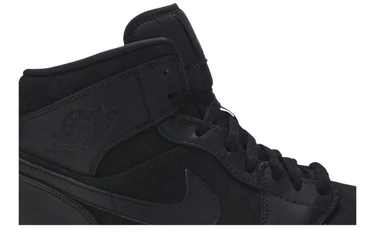 Кроссовки Air Jordan 1 Mid 'Triple Black'
