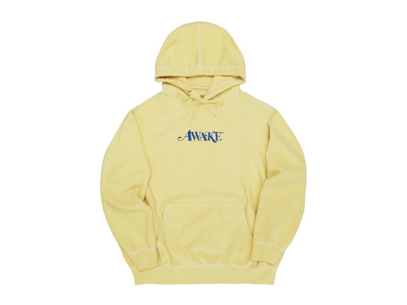 Худи Awake Embroidered Logo Hoodie Light Yellow