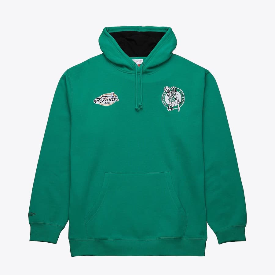 Худи Mitchell & Ness Paul Pierce Kelly Green Boston Celtics Name & Number Fleece Pullover Hoodie