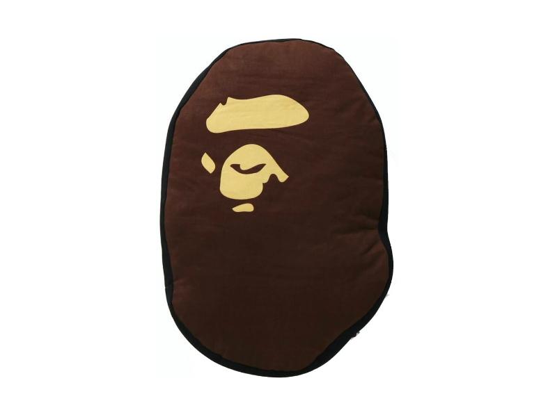 Подушка BAPE Ape Head Cushion Brown/Black