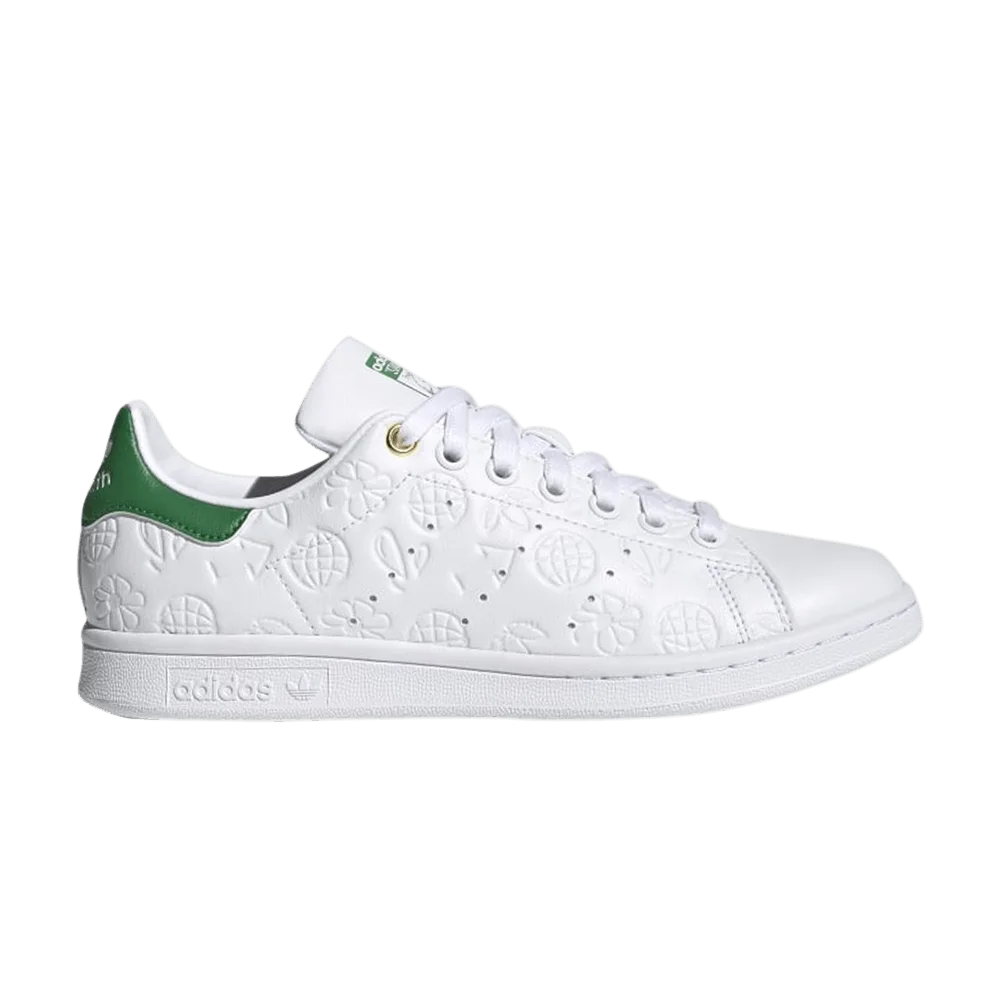 Krossovki-Adidas-Wmns-Stan-Smith-Embossed-Graphics-White-Green
