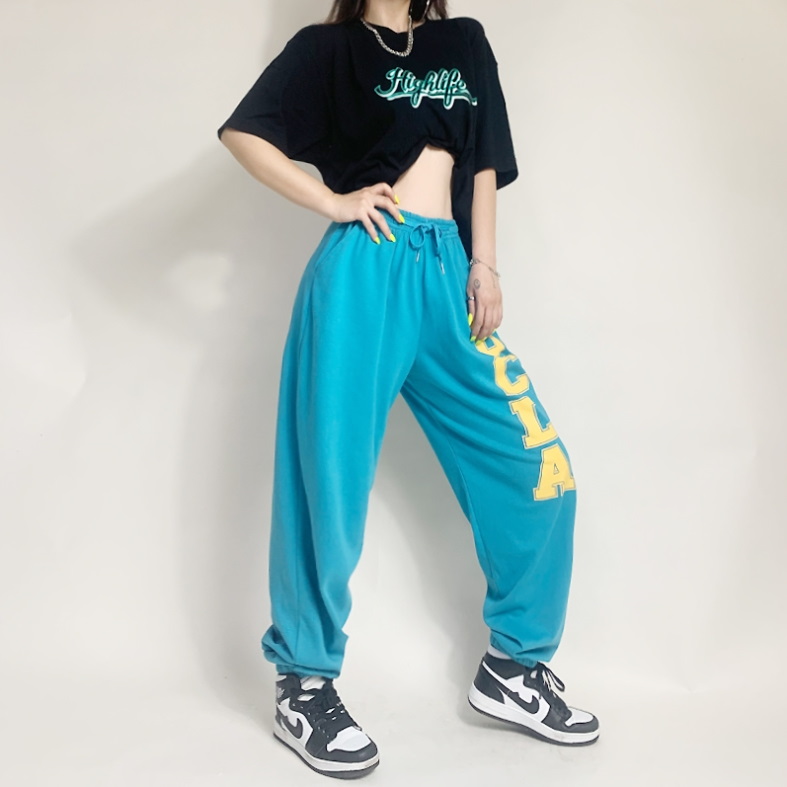 Спортивные брюки 2021 UCLA Hip-hop Style Sweatpants White/Blue