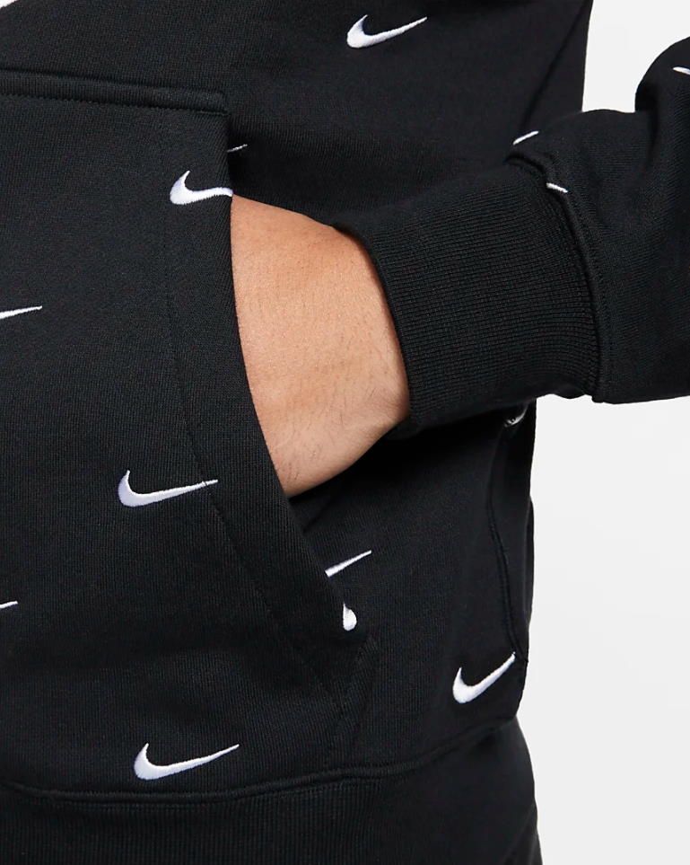 Худи Nike All Over Swoosh Logo Hoodie Black