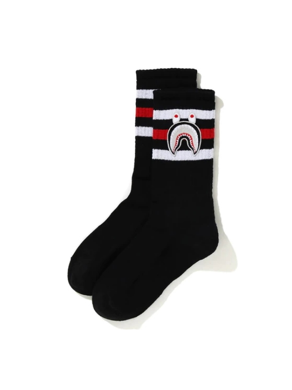 Спортивные носки BAPE A Bathing Ape Men Shark Socks Black