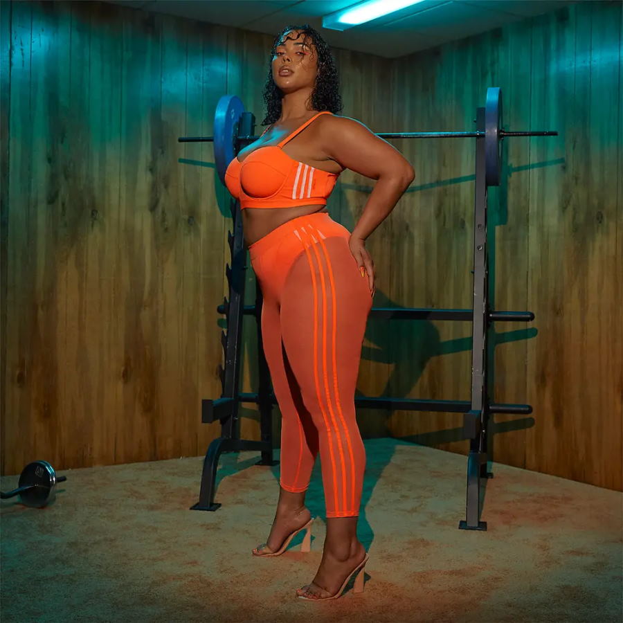 Леггинсы для плавания adidas Ivy Park Swim Leggings (Plus Size) Solar Orange